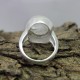 Beautiful !! Rainbow Moonstone White Color 925 Sterling Silver Ring 