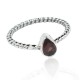 Red Garnet Ring 925 Sterling Solid Silver Engagement Ring Boho 925 Stamped On Jewelry