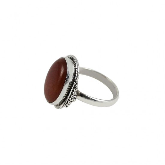 Red Onyx Gemstone Ring 925 Sterling Silver Handmade Wholesale Silver Ring Boho Ring Jewelry Gift For Her