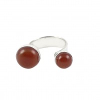 Red Onyx Gemstone Ring 925 Sterling Silver Ring Adjustable Free Size Ring Handmade Jewelry Gift For Her