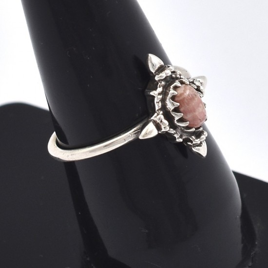 Rhodochrosite Ring 925 Sterling silver Handmade Silver Ring Boho Ring Jewelry Gift For Her