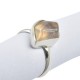 Rough Rose Quartz Gemstone Ring 925 Sterling Silver Handmade Birthstone Ring Women Fashion Jewellery