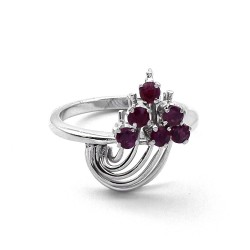 Ruby Gemstone Ring Handmade 925 Sterling Silver Rings Birthstone Rings Boho Bohemian Rings Jewelry