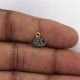 Shiel Pave Diamond Gold Plated 925 Sterling Silver Charms Pendants Unisex Fashion Jewelry