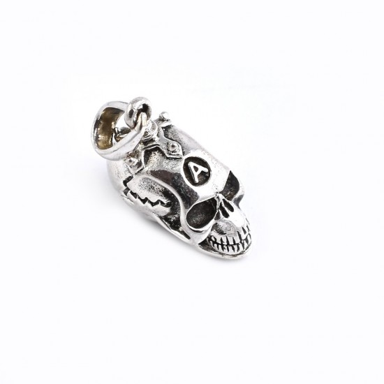 Skull Pendants 925 Sterling Solid Silver Pendants Handmade Oxidized Silver Pendants Jewelry