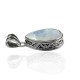 White Rainbow Moonstone Pendant Solid 925 Sterling Silver Handmade Boho Pendant Jewelry Gift For Her