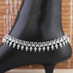 Indian Silver Handmade 925 Sterling Silver Anklet