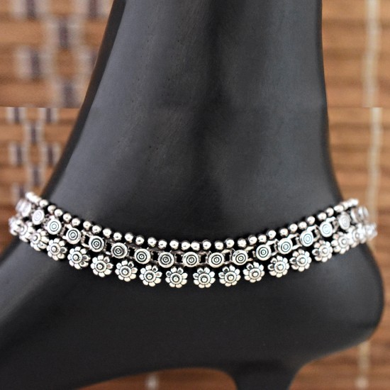 Women Trendz!! Handmade Plain Silver 925 Sterling Silver Anklet
