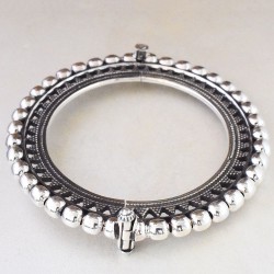  Rajasthani! Boho Tribal  Style 925 Sterling Silver Cuff Bracelet
