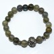 Stylish Round Blue Fire Labradorite Beads Bracelet