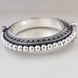  Stylish Indian!! Plain 925 Sterling Silver Bracelet
