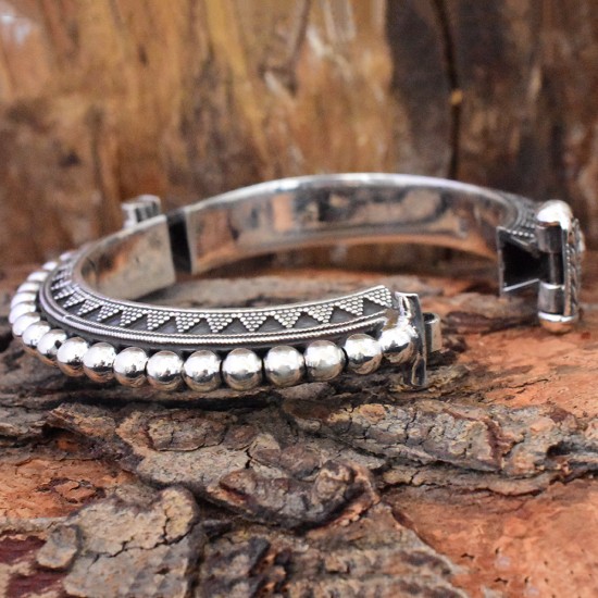 Indian Style! Plain 925 Sterling Silver Bracelet