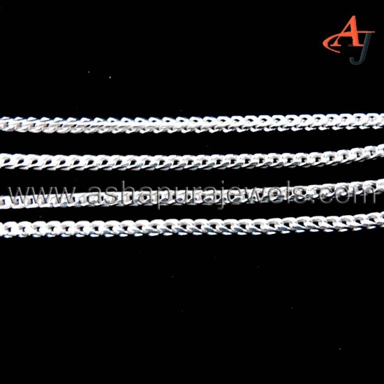Big Promotions Curb Chain Plain Silver 925 Sterling Silver Chain