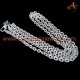 Stylish Textured Cable Chain Plain Silver 925 Sterling Silver Chain