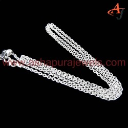 Unique Design !! Lobster Lock Cable Chain Plain Silver 925 Sterling Silver Chain