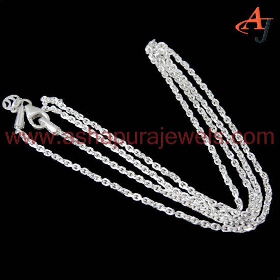 Rich Design !! Cable Chain Plain Silver 925 Sterling Silver Chain