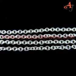 Simple !! Cable Chain Plain Silver 925 Sterling Silver Chain