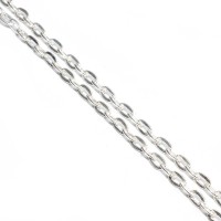 Fine !! Cable Chain Plain Silver 925 Sterling Silver Chain