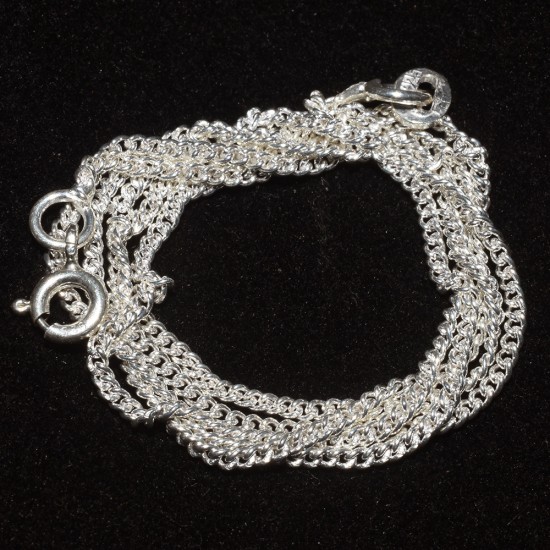 Lovely Plain Silver 925 Sterling Silver Chain