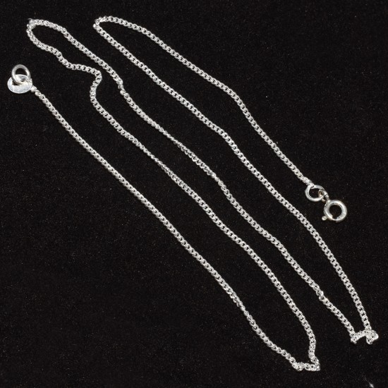 Lovely Plain Silver 925 Sterling Silver Chain