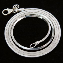 Awesome White Plain Silver 925 Sterling Silver Chain