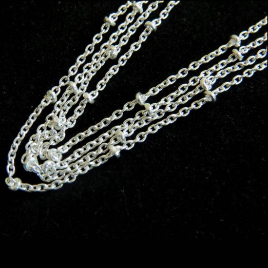 Twisted Rock !! Spiga Plain Silver 925 Sterling Silver Chain