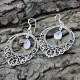Awesome Rainbow Moonstone Cut Stone 925 Sterling Silver Dangle Earring