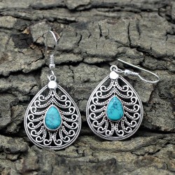 Good Looking Turquoise 925 Sterling Silver Earring