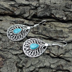 Good Looking Turquoise 925 Sterling Silver Earring