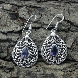 Blue Iolite 925 Sterling Silver Earring