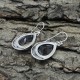 Lovely Smoky Quartz Cut Stone 925 Sterling Silver Earring