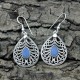 Magnification Chalcedony 925 Sterling Silver Earring