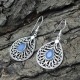 Magnification Chalcedony 925 Sterling Silver Earring