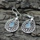 Alluring Aqua Chalcedony 925 Sterling Silver Earring
