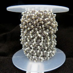 Unique Beads !! Fashionble Silver Beads Pearl Gemstone Beads