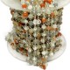 Unique Gemstone Beads !! Handmade Silver Beads Moonstone Rosary Gemstone Beads