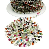 Attractive Gemstone Beads !! Multi Stone Gemstone Rosary Beads