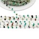 Indian Silver Gemstone Beads !! Multi Stone Gemstone Silver Rosary Beads