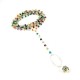 Wild Beauty !! Multi Color Beads 925 Sterling Silver Necklace