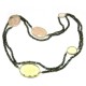 Pretty Necklace !! Beads Necklace Multi Stone Silver Necklace Bezel Necklace