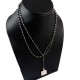 Opening Night !! Black Onyx 925 Sterling Silver Necklace
