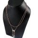 Paradise !! Beaded Garnet 925 Sterling Silver Necklace