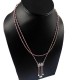 Paradise !! Beaded Garnet 925 Sterling Silver Necklace