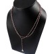 Lovely !! Beads Garnet 925 Sterling Silver Necklace