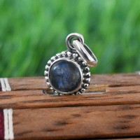 Beautiful Blue Fire Labraborite 925 Sterling Silver Pendant!!