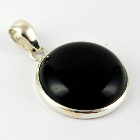 Luxurious !! Black Onyx 925 Sterling Silver Pendant