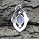 Natural Rainbow Moonstone 925 Sterling Silver Pendant