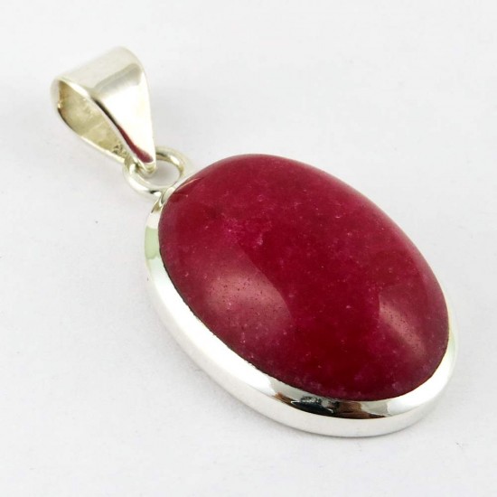 Path Of Life !! Red Aventurine 925 Sterling Silver Pendant