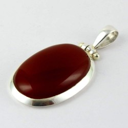 Fresh Design !! Red Onyx 925 Sterling Silver Pendant