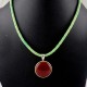 Spirit Of Peace !! Red Onyx 925 Sterling Silver Pendant